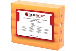 TFC Troll Factory Modelliermasse I Formenbau Plastilin I weich bleibend, orange I 1 x 1000 g