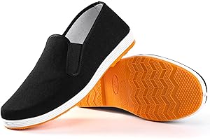 BOOLSFMAM Lässige Traditioneller chinesischer Stil Schuhe, Faule Schuhe, Pedalschuhe, Kung Fu Schuhe,Tai-Chi-Schuhe, Kampfsportschuhe