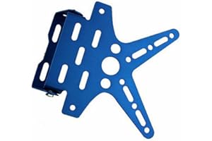 PolarLander Regolabile Regolatore Motociclo Registratore Registratore Piastra Supporto Staffa Universale Blu