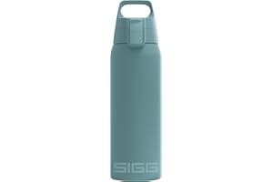 SIGG - Botella de Agua Aislada - Shield Therm - Apta para Bebidas Carbonatadas - A Prueba de Fugas - Apta para Lavavajillas - Libre de BPA - Acero Inoxidable 90% Reciclado - 0,5L / 0,75L / 1L
