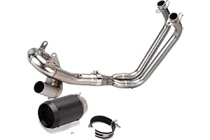 Motorcykelavgasrör För MT-07 För XSR700 2014-2025 | Motorcykel Modifierat avgasrör främre sväng svanshalsen(Full Set-E)