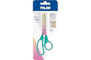 MILAN Blíster tijeras Basic edición Sunset, mango turquesa