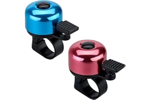 JFmall Bike Bell Bicycle Bell with Loud Crisp Clear Sound, Road and Mountain Bike Bell Adults Kids-2 pack