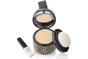 SOVONCARE Ansatzpuder, Haar-Concealer Haarverdichtung für Frauen und Männer, Haaransatz Ausbessern & Kaschiert Sofort Haarausfall,Touch Up Haarpulver für dünnes Haar für Frauen (Hellblond, 4g)