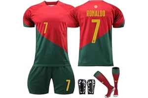 FWHFNB Maillot de football pour enfants, maillot de football, maillot à manches courtes, ensemble de shorts, maillot jaune taille 7, maillot de football avec chaussettes, adultes et enfants