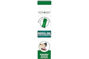 Vet's Best Dental Gel Toothpaste for Dogs | Reduces Plaque & Freshens Breath 100g