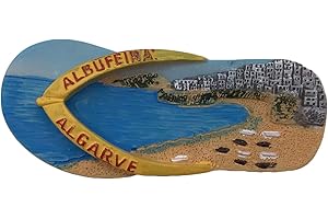 WEDARE MAGNET SOUVENIR Aimant de réfrigérateur 3D Portugal Algarve Albufeira - Souvenirs touristiques en résine - Décoration de maison et de cuisine en provenance de Chine