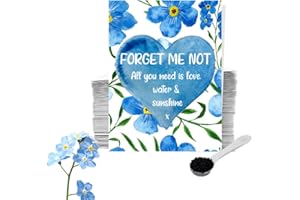 Blooming Memories 25 x Funeral Seed Packets with Forget Me Not Seeds/Funeral Favours for Guests to Grow Funeral Flowers/Perfect Funeral Decorations & Funeral Gifts