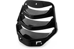 HEINMO Für Ves' GTS GTV HPE Super 125 250 300 2023 2024 Hornabdeckung Inlay -Krawattengrill Schnalle Abdeckung ABS Verkleidung Zubehör (Gloss Black)