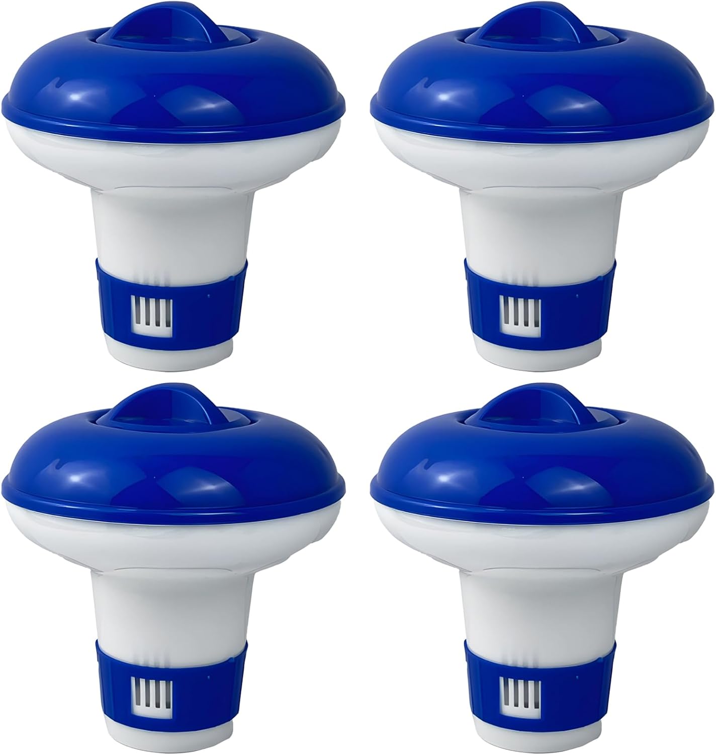 4Pcs Hot Tub Chlorine Dispenser, Adjustable Chlorine Dispenser for Hot Tub, All Spa, and Water Park Swimming Pool Floater