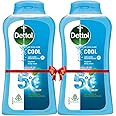 Dettol Icy Cool Body Wash and Shower Gel Bottle for Men | Goodness of Salicylic Acid | Menthol Freshness | 250ml Pack of 2