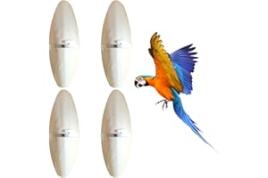 BASTOUR 4 Hueso Sepia, Jibia con Soporte de Sepia para Pájaros, Juguetes para Masticar, Hueso Natural, 11-13 cm