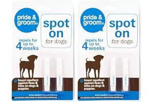 ZOPPER 2 x Dog Flea & Tick Treatment Spot-On Solution Prevent Infection Kills Fleas, Lice, Ticks, Eggs and Larvae Repellent Upto 4 Months