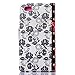 Huawei P8 Lite Case Flower,Huawei P8 Lite Case Pink,TOCASO Soft Silicone Back Cover Colorful Pattern Premium Slim PU Leather Flip Card Wallet Cases [Credit Card Slot] Build-in Stand Function Skin Money Pocket Book Folio Bumper Protective Covers [Magnet Closure] for Huawei P8 Lite (Black Bowknot)