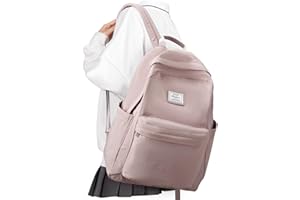 BOXSAM Schulrucksack Damen, Leichter Rucksack 14 Zoll Laptop Reiserucksack, Causal Travel Schultaschen für Mädchen Jungen Teenager, Bookbag College Boys Men Work Daypack