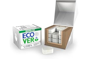 Ecover Zero Dishwasher Tablets, Dishwasher Salt & Rinse Aid Cleaning, Biodegradable Formula, Zero Fragrance, Pack of 1, 24 Tablets