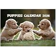 A4 Cute Puppies Calendar 2026 12 Month to View Wall Calendar 2026 ...