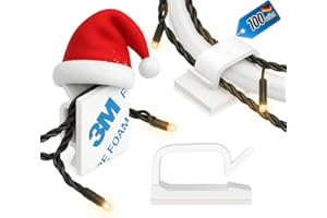 BÄRG-PETAR® Kabelhalter Selbstklebend - 100 Stück - Selbstklebende Kabelclips - 3M Kleber - Kabelführung für Schreibtisch & Büro Kabelklemmen - Wandhalterung - Kabelbefestigung Innen & Außen (weiß)