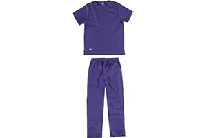 Work Team Conjunto o Uniforme Sanitario elástico. Casaca y Pantalón, Algodón Unisex