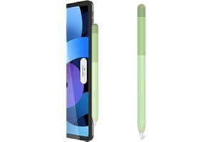 ‎DELIDIGI Delidigi Pencil Hülle Kompatibel mit Apple Pencil 2. Generation Hülle Case/Apple Pencil Pro(2024)/iPad Pro 11/12,9 Zoll, Farbverlauf Silikon Anti-Rutsch Case Schutzhülle Zubehör (Grün)
