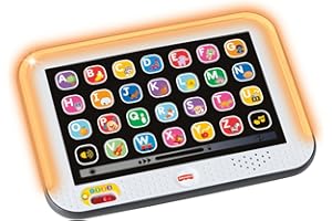 Fisher-Price Jouet Ma Tablette Éveil Progressif Rires et Éveil avec Musique et lumières, pour Enfants à partir de 1 an, Version française, HXB67