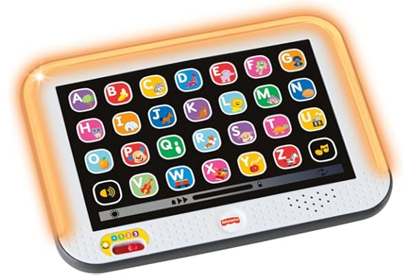Fisher-Price Jouet Ma Tablette Éveil Progressif Rires et Éveil avec Musique et lumières, pour Enfants à partir de 1 an, Version française, HXB67