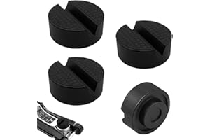 SVUPUE Almohadilla de Goma Universal para Gato, 4 Piezas Almohadilla De Goma Universal, Taco de para Gato Hidráulico, Antideslizante Car Jack Pad, para Plataformas Elevadoras de Automóviles, Negro