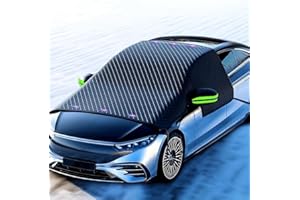 HPiano Copertura Parabrezza Auto,Copri Parabrezza Antighiaccio,Copertura per Parabrezza Auto,Protezione da Neve e Ghiaccio, Copertura per specchietto Laterale,Adatto la Maggior Parte dei Veicoli