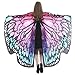 Produktbild TEBAISE Schmetterling Cosplay kostüm Damen Frauen Weiches Gewebe Schmetterlingsflügel Schal Fee Damen Nymph Pixie Kostüm Zubehör für Show Daily Party Karneval Fasching Fasnacht