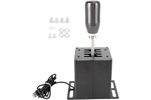 BRUCE & SHARK 7+R USB Simulator Shifter PC H Levier de Vitesse pour Logitech G29 G920 Volant PC Noir [Video Game]