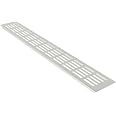 Aluminium Lüftungsgitter Gold Eloxiert – 80x600 Mm, Für Hinterlüftung, Luftdurchlass 119 Cm²