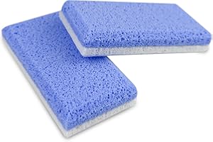 Rseuphiee 2 Bimssteine für Füße, Pediküre, doppelseitiger Bimsstein, professioneller Bimsstein für Pediküre, Fußpflegewerkzeug, Werkzeug zum Entfernen von Schwielen