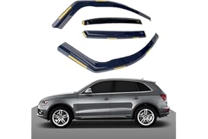 Haibak Wind Deflectors - Set compatible con Audi Q5 MK1 2008-2017, 5 puertas SUV 4 unidades en canal
