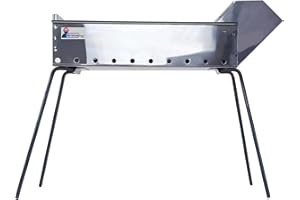 MISTERMOBY FORNACELLA BARBECUE ARROSTICINI SPIEDINI ACCIAIO INOX DA 50 CM PIEDI PIEGHEVOLI