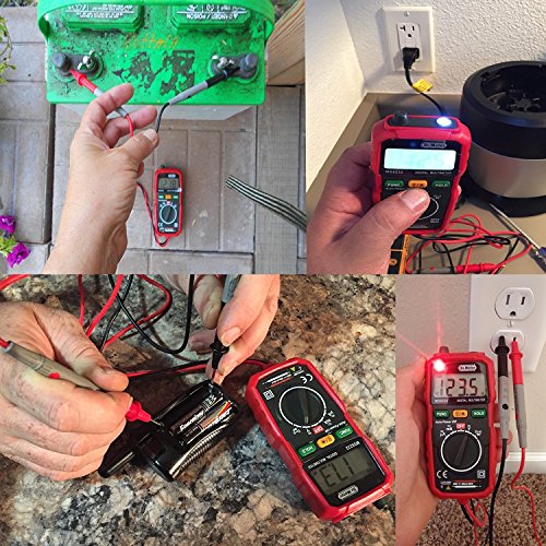 Pocket Digital Multimeter, Dr.Meter MS8232 Mini Auto Reichweite Multi Tester, AC / DC Spannung, Strom, Widerstand Tester mit Hintergrundbeleuchtung LCD - 7