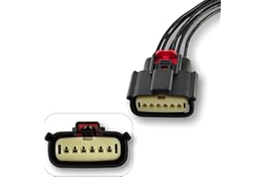 AUTO OCCASION Automotive Fuel Injection Throttle Body Connector Black Control Actuator Plug Kit 6 Pin with 7.9'' NM-33471-0601 72483-08BK