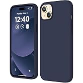 Apple iPhone 14 Kılıf 6.1 ile Uyumlu, Uruchi İnce Sıvı Silikon 3 Katmanlı Tam Kaplamalı Yumuşak Jel Kau&ccedil;uk Kılıf Kapak, Laciv