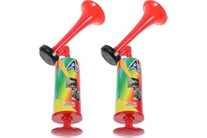 Homoyoyo Air Horn, 2 Stücke Handheld Luftdruck Fanfare Pumpe, Air Horns Signalhorn Trompete Druckluft tröte, Air Pumpe Laut Sound Hand Signalhorn für Sportfeste Veranstaltungen Zubehör