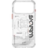 iPhone 17 Pro Max ile Uyumlu Kılıf Mag-Şarj &Ouml;zellikli Yazı Desenli Airbag Tasarımlı Skinarma Sonix Kapak (Şeffaf)