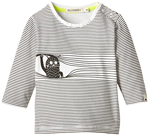 Billy Bandit Baby-Boys V05002 Long Sleeve Polo T-Shirt, Charcoal Grey, 9-12 Months (Manufacturer Size:12 Months)