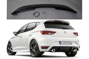 CAIXCAR Aileron arrière Leon 5F de 2012 à 2020 Aileron noir brillant Spoiler