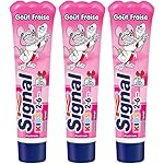 Signal Kids Dentifrice Enfants 2 à 6 Ans Gout Fraise 50ml - Lot de 3