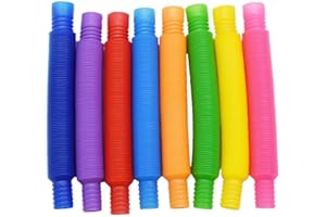JIANYH 16 Pcs Sensory Tubes, Fidget Toys, Special Needs Developmental Toys for Kids Easter Basket Decorations, Fine Motor Skill Montessori Preschool Toy for Toddler Reduce Anxiety and Stres