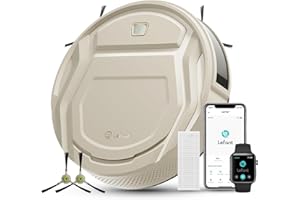 LEFANT M210 Robot Aspirapolvere, 2200Pa Aspirazione, 120 Minuti, Ultra Sottile 7,8cm, Senza Grovigli, App/Alexa/Google, Potenziamento Tappeto Ideale per Animali Domestici, Pavimenti Duri e Moquette