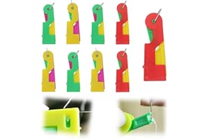 Miaherry 9 St. Einfädler für Nähmaschinen Nadeleinfädler Einfädelhilfe Kunststoff Nähnadeln einfacher Handmaschine nähen Einfädler Werkzeug