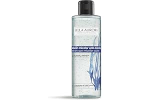 BELLA AURORA - Agua Micelar 200 ml, Anti-Manchas y Anti-Edad, Desmaquillante de Rostro, Producto para Limpieza Facial, Refresca e Hidrata la Piel, Aclara la Piel