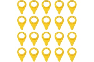 HAFRILY Nut Indicator 20Pack 19mm for Trucks Cars Caravans Trailers Model Indicator Shows Yellow Wheel Tools