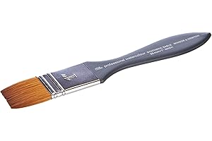 Winsor & Newton 5011925 - Pennello professionale per acquerelli, con fibre sintetiche, manico ergonomico, durevole e indeformabile, manico corto – Pennello per lavaggio – 1"