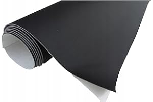 TAPHICEROS Patch de Réparation en Cuir Autocollant, Noir, 50cm x 140cm, Mètre de tissu, Kit de Réparation en cuir Synthétique pour Siège de Voiture Canapé Meuble Chaise DIY