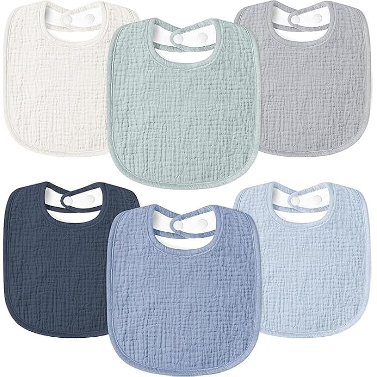 Babero De Destete De Manga Larga Impermeable - Pack De 2, Tamaño 45 Cm, Para Bebés 6-36 Meses
